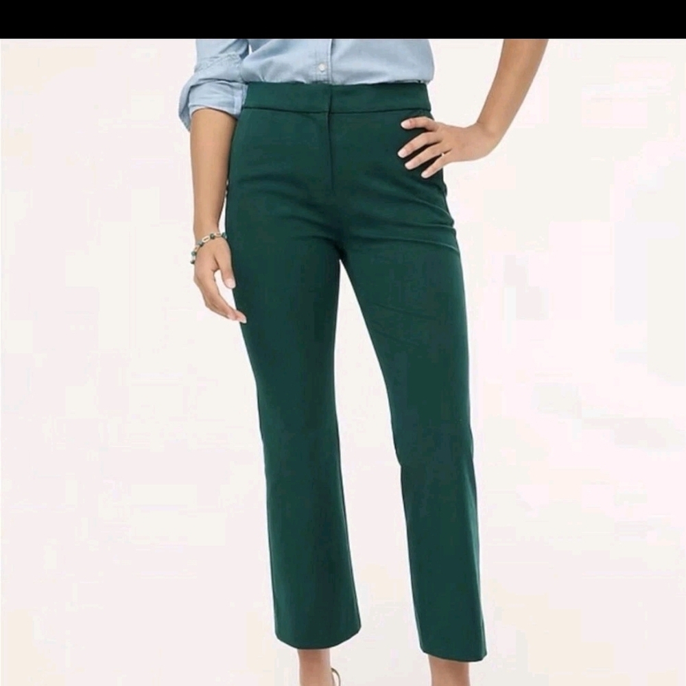 J. Crew Dark Green Ankle Pants